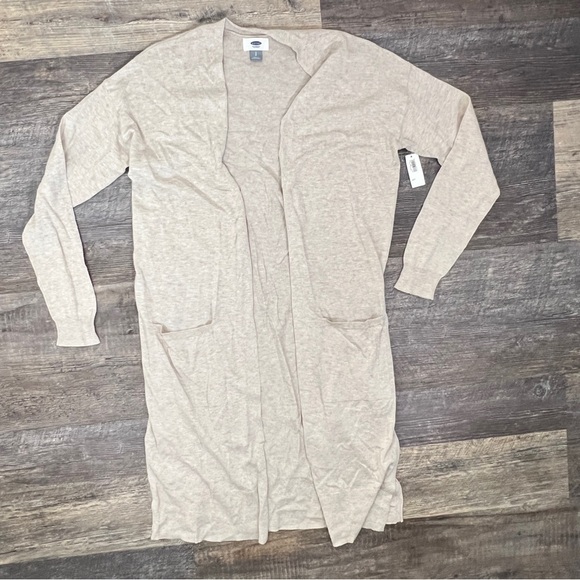 NWT Old Navy oatmeal cream open front cardigan sweater size small S B153 - Picture 1 of 4